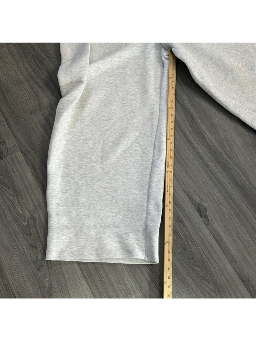 Nike Sweatpants Womens XL Gray Wide Leg Knit Baggy Lounge Pleated Tech Fleece - Picture 12 of 14